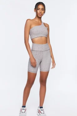 One-Shoulder Cutout Sports Bra