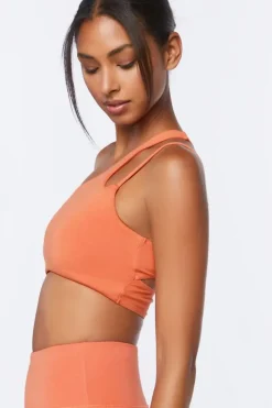 One-Shoulder Cutout Sports Bra