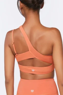 One-Shoulder Cutout Sports Bra