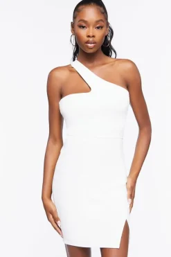 One-Shoulder Lace-Back Dress