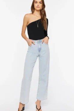 One-Shoulder Long-Sleeve Bodysuit