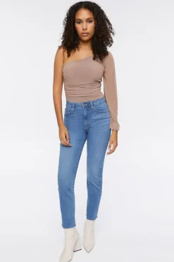 One-Shoulder Mesh Bodysuit
