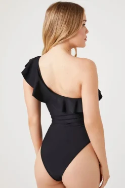 One-Shoulder One-Piece Swimsuit