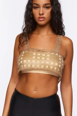 Open-Back Chainmail Crop Top