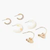 Open-End Hoop Earring Set