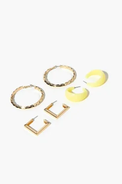 Open-End Hoop Earring Set