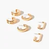 Open-End Hoop Earring Set