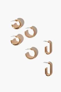 Open-End Hoop Earring Set