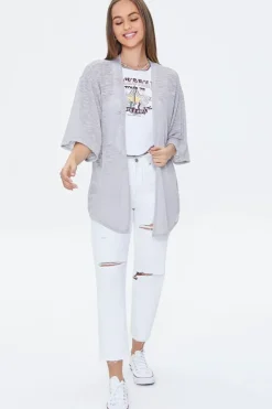Open-Front Cardigan Sweater