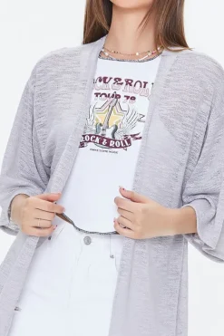 Open-Front Cardigan Sweater