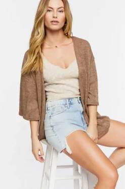 Open-Front Cardigan Sweater