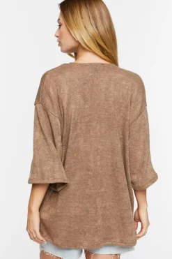Open-Front Cardigan Sweater