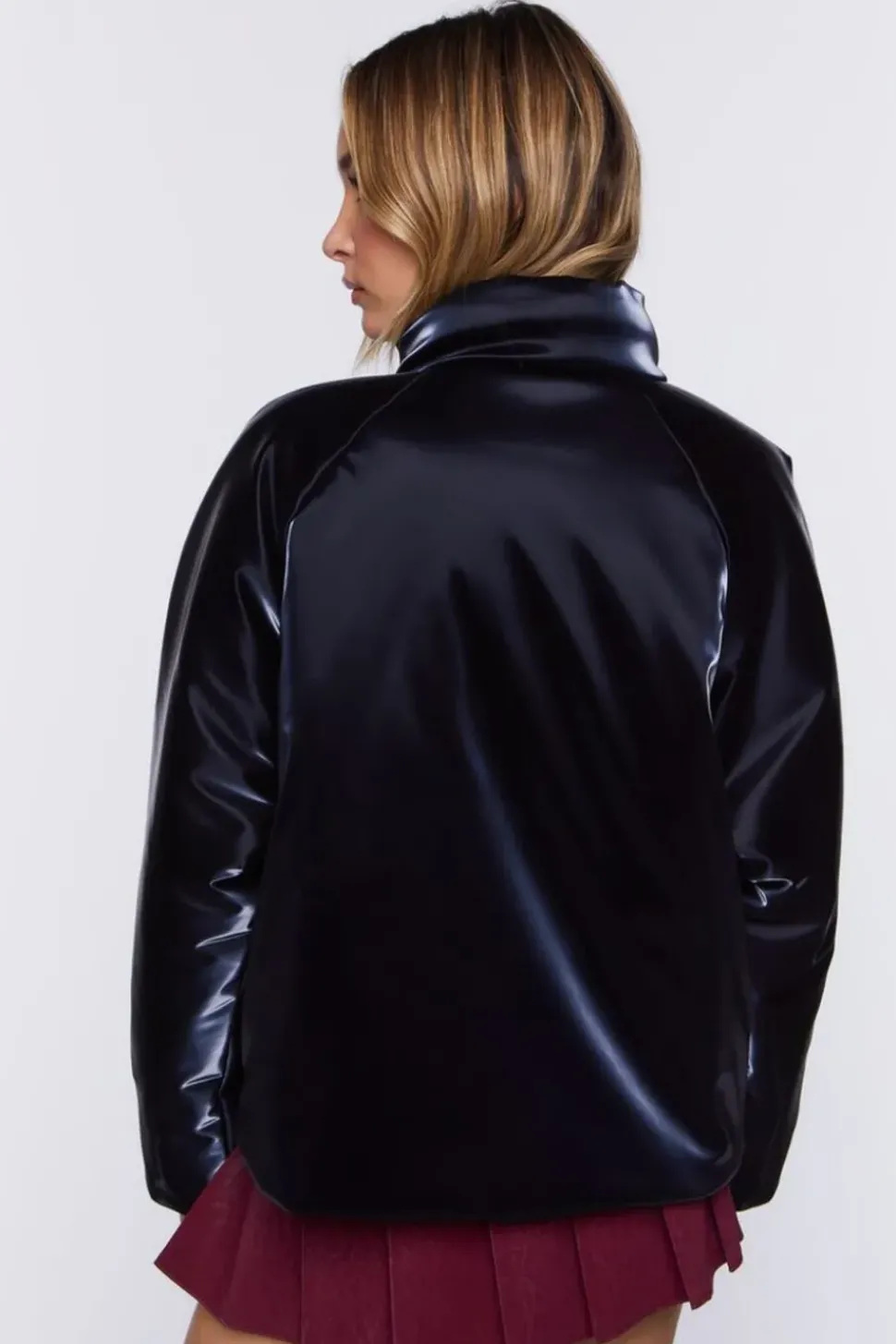 Open-Front Puffer Jacket