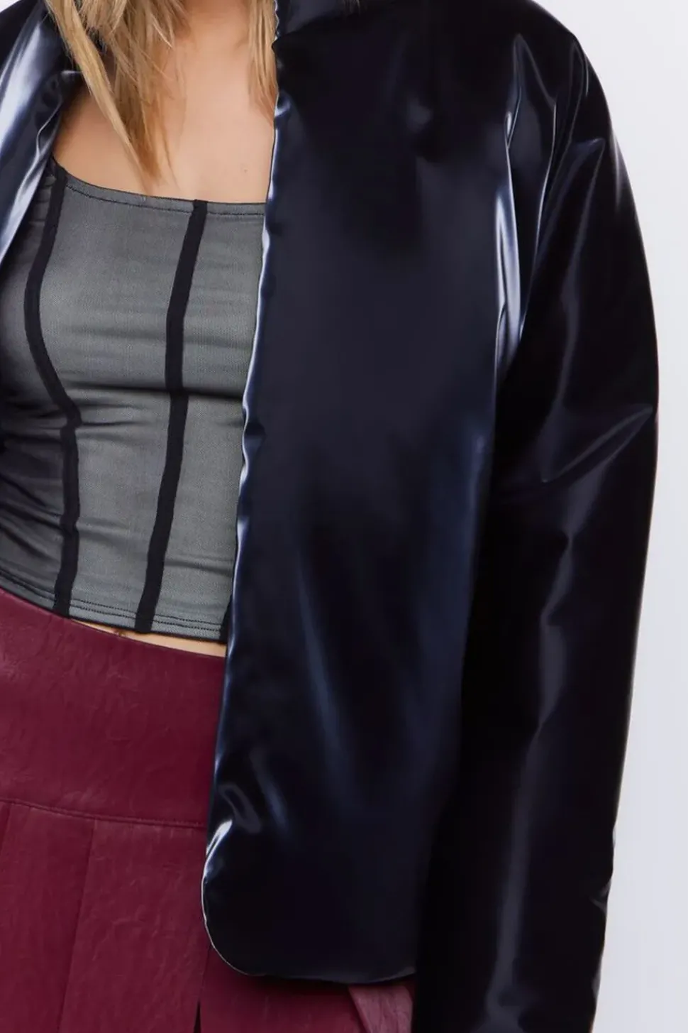 Open-Front Puffer Jacket