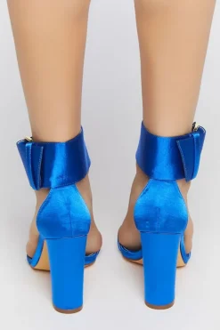 Open-Toe Buckled Heels