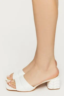 Open-Toe Chevron Heels