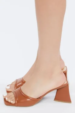 Open-Toe Flare Heels