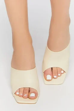 Open-Toe Mule Heels