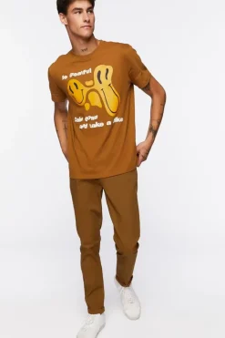 Organically Grown Cotton Happy Face Graphic Tee