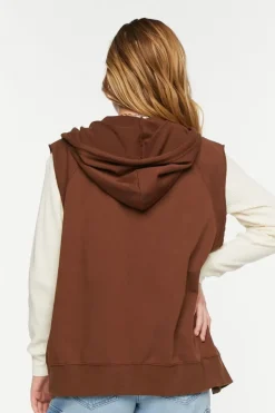 Organically Grown Cotton Sleeveless Hoodie