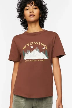 Organically Grown Cotton Wyoming Graphic Tee