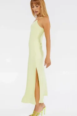O-Ring One-Shoulder Maxi Dress