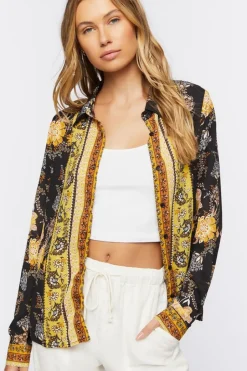 Ornate Floral Print Shirt