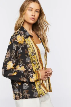 Ornate Floral Print Shirt