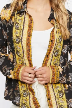 Ornate Floral Print Shirt