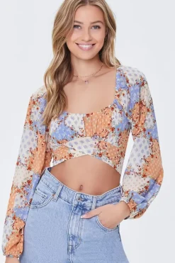 Ornate Patternblock Crop Top