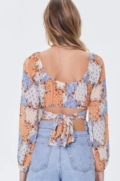 Ornate Patternblock Crop Top