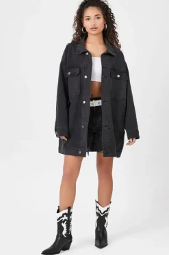 Oversized Denim Trucker Jacket