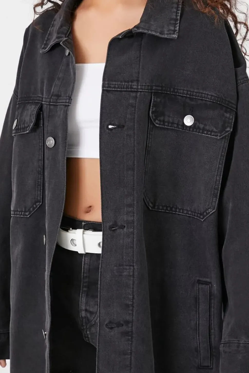 Oversized Denim Trucker Jacket