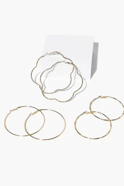 Oversized Hoop Earring Set