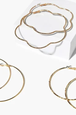 Oversized Hoop Earring Set