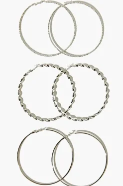 Oversized Hoop Earring Set