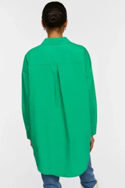 Oversized Longline Poplin Shirt