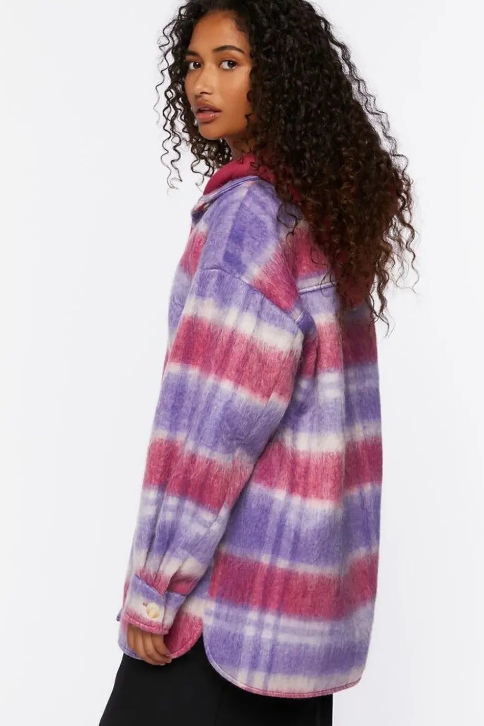 Oversized Plaid Longline Coat