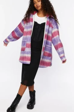 Oversized Plaid Longline Coat