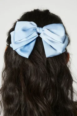 Oversized Satin Bow Hair Barrette