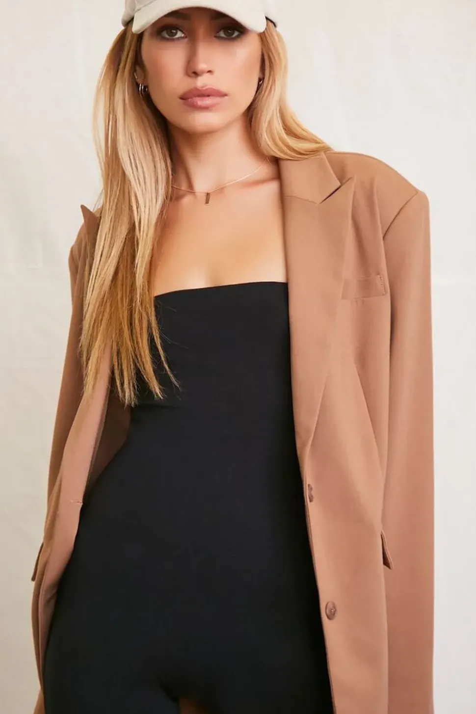 Oversized Single-Breasted Blazer