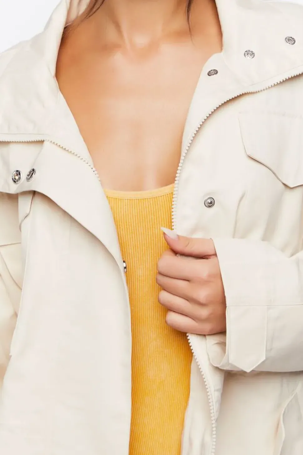 Oversized Snap-Button Shacket