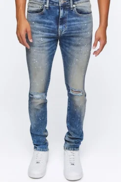 Paint Splatter Skinny Jeans