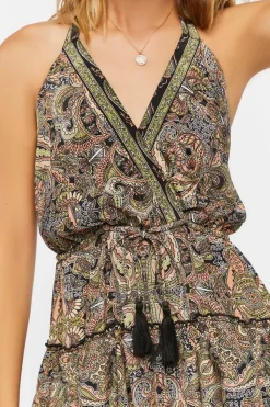 Paisley Halter Mini Dress