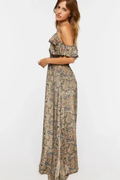 Paisley Print Maxi Dress