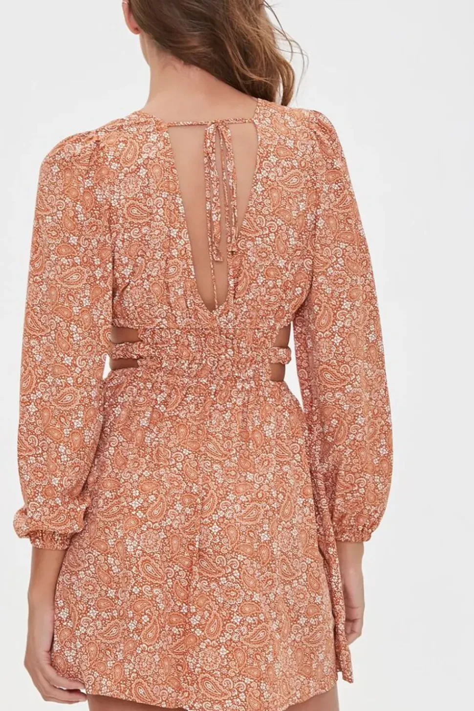 Paisley Print Mini Dress