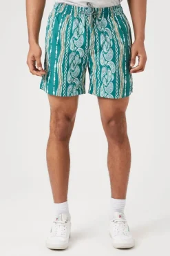 Paisley Print Swim Trunks