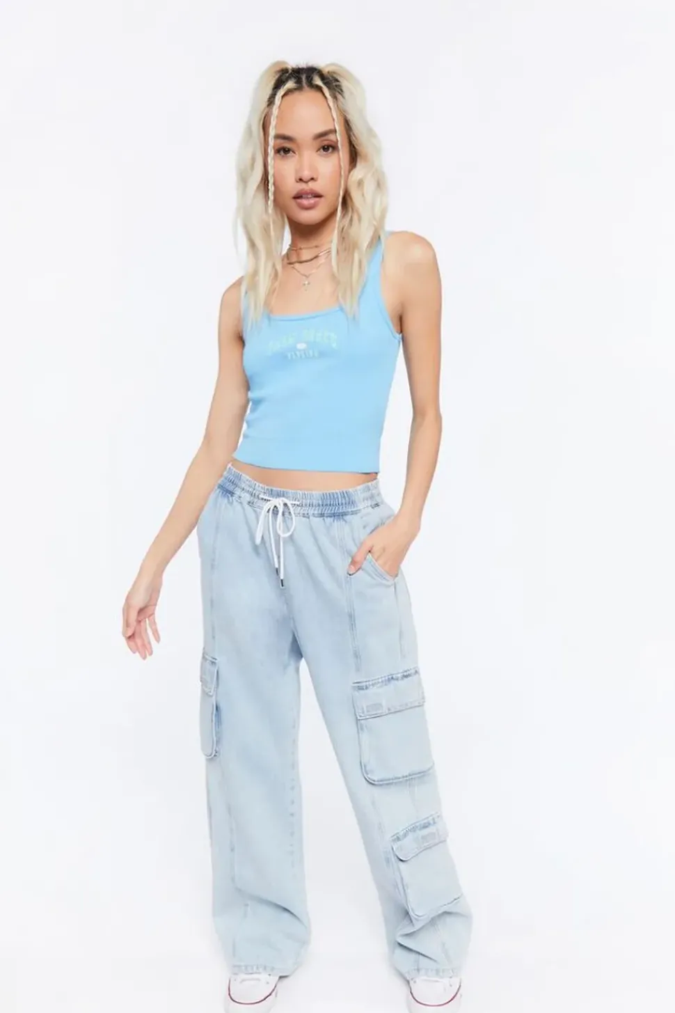 Palm Beach Cropped Tank Top