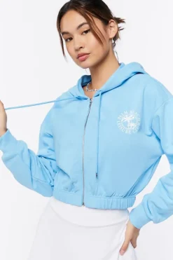 Palm Beach Graphic Zip-Up Hoodie