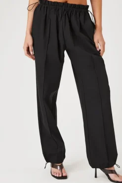 Paperbag Drawstring-Hem Joggers